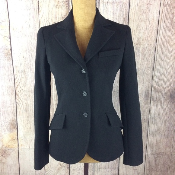 Kulson Jackets & Blazers - Kulson Black Wool 3 Button Blazer Sz 40 (XS)